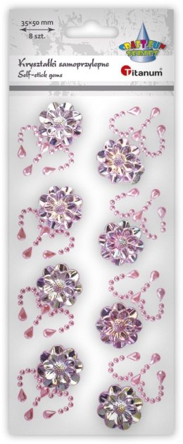 Kryształki Craft-Fun Series kwiaty różowe Titanum (25BJ033141-2) Titanum
