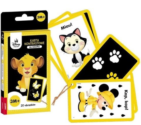 Książeczka edukacyjna Disney Maluch. Karty kontrastowe Ameet (KONX 9201) Ameet