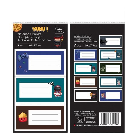 Naklejka (nalepka) na zeszyt GIRLS Interdruk Interdruk