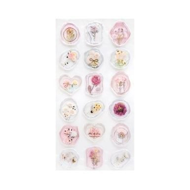 Naklejka (nalepka) pieczątki z kwiatami Argo (254066) Argo