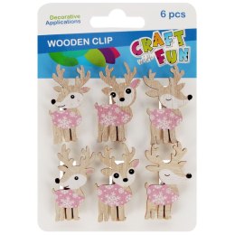 Ozdoba drewniana Klamerki Xmass Craft With Fun (567218) Craft With Fun