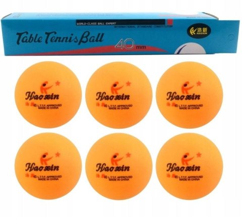 Piłka do tenisa stołowego pomarańczowa 6szt. Dromader (130-01324) Dromader