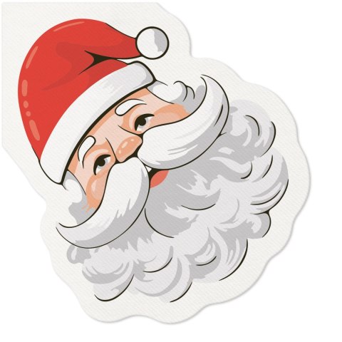 Serwetki Airlaid BN Shape Classic Santa Claus mix nadruk bibuła [mm:] 330x330 Paw (AAS200300) Paw