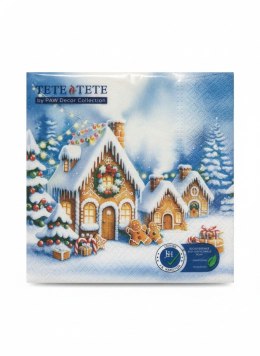 Serwetki BN Christmas lights village mix papier Paw (TL235200) Paw