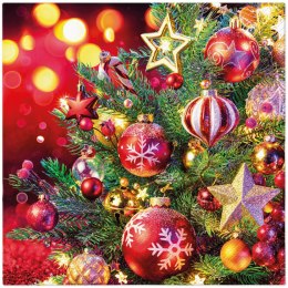 Serwetki Lunch BN Baubles And Stars mix nadruk bibuła [mm:] 330x330 Paw (SDL239200) Paw