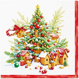 Serwetki Lunch BN Festive Joy Tree mix papier Paw (SDL240800) Paw