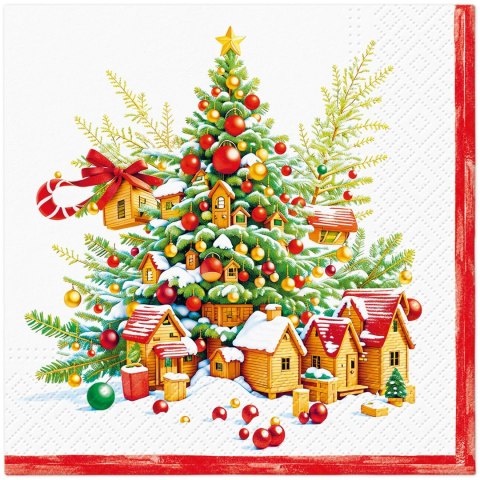 Serwetki Lunch BN Festive Joy Tree mix papier Paw (SDL240800) Paw