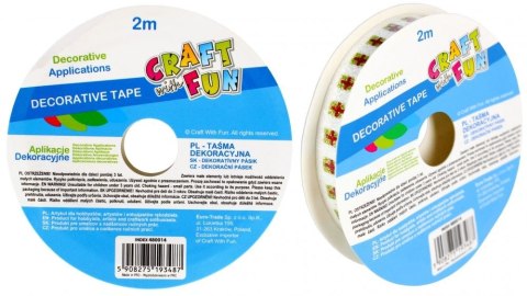 Taśma ozdobna 2x10 [mm x m] mix Craft With Fun (480014) Craft With Fun