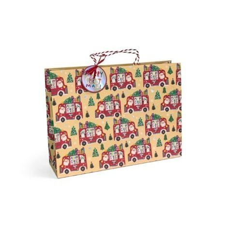 Torba prezentowa Mikołaji, XL, 5szt., pozioma [mm:] 310x420x 120 Argo (257050) Argo