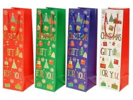 Torba prezentowa świąteczna na butelkę [mm:] 350x120x 90 Adar (624757) Adar