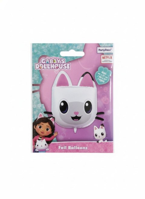 Balon foliowy Kiciuś Panduś, 65x57 cm Partydeco (FB324) Partydeco