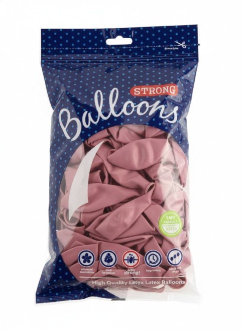 Balon gumowy różowy Partydeco (SB12P-081AN) Partydeco