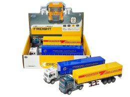 Ciężarówka z kontenerem, metalowe, 40x10x7cm, światło, dźwięk Adar (618244) Adar