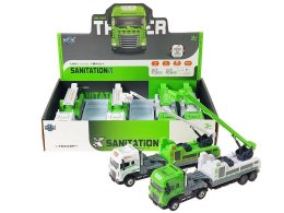 Ciężarówka z podnośnikiem 29,5x9,5x7cm, metalowe, światło, dźwięk Adar (618237) Adar