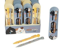 Długopis 2 szt., kotel wkład niebieski Adar (628649) Adar