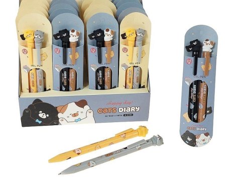 Długopis 2 szt., kotel wkład niebieski Adar (628649) Adar