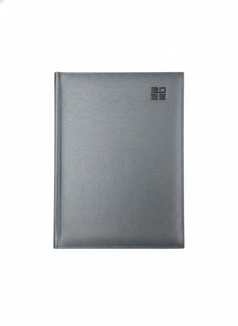 Kalendarz książkowy (terminarz) SREBRNY aluminium Z NOTESEM A4 (237 A4TNB)