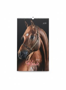 Kalendarz ścienny KONIE wieloplanszowy paskowy 285mm x 420mm Avanti (A3-2) Avanti
