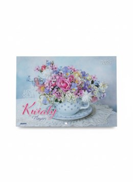 Kalendarz ścienny KWIATY wieloplanszowy 285mm x 410mm Avanti (KA-8) Avanti