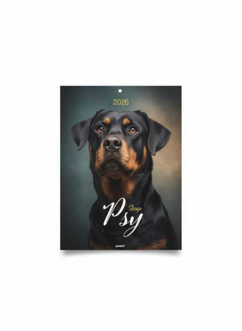 Kalendarz ścienny MAŁY Psy 230mm x 305mm Avanti (PSM-3) Avanti