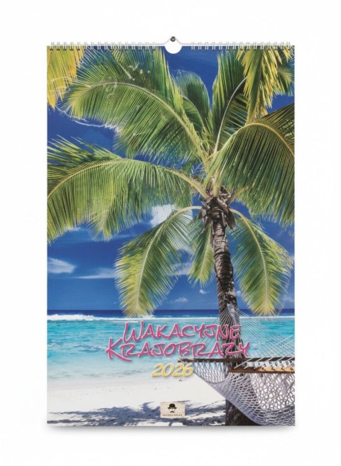 Kalendarz ścienny Wakacyjne krajobrazy 320mm x 470mm Pan Kalendarzyk (A3 VD.14) Pan Kalendarzyk