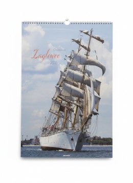Kalendarz ścienny ŻAGLOWCE wieloplanszowy paskowy A3 285mm x 420mm Avanti (A3-9) Avanti