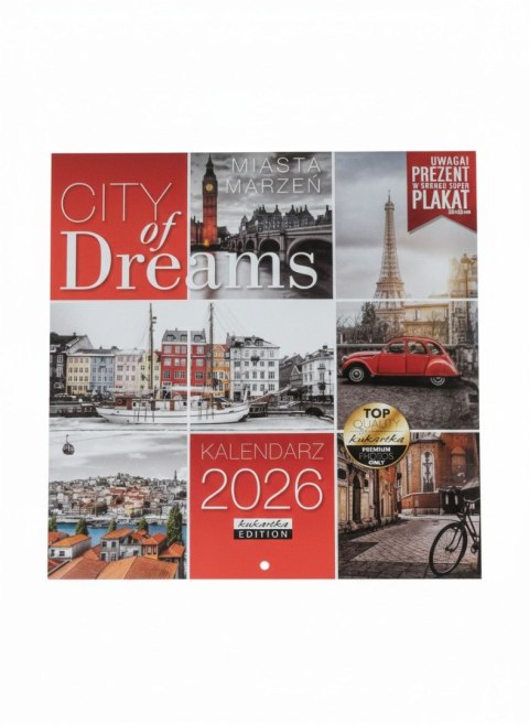 Kalendarz ścienny classic CITY OF DREAMS Kukartka Kukartka