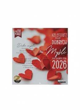 Kalendarz ścienny classic DOBRYCH MYŚLI 300mm x 300mm Kukartka Kukartka