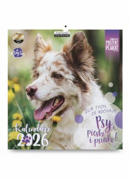 Kalendarz ścienny classic PSY 300mm x 300mm Kukartka Kukartka