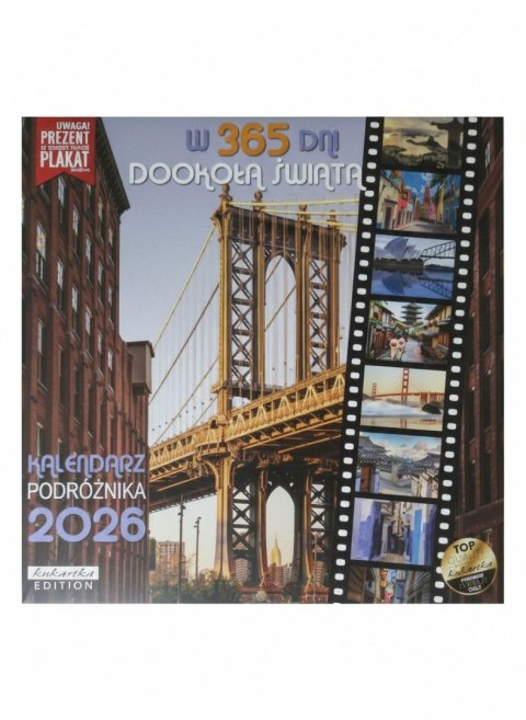 Kalendarz ścienny classic Q Kukartka (Q 365 DNI DOOKOŁA ŚWIATA) Kukartka
