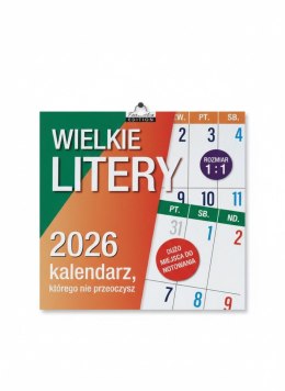 Kalendarz ścienny classic WIELKIE LITERY Kukartka Kukartka