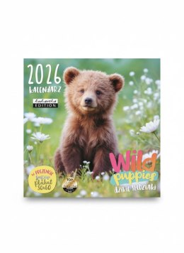 Kalendarz ścienny classic Wild Puppies 300mm x 300mm Kukartka Kukartka