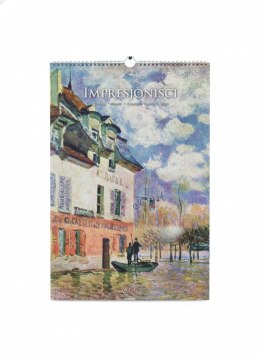 Kalendarz ścienny iMPRESJONIŚCI wieloplanszowy paskowy 320mm x 470mm Avanti (A3-10) Avanti