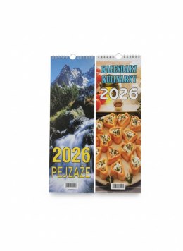 Kalendarz ścienny paskowy 140mm x 420mm Beskidy Beskidy