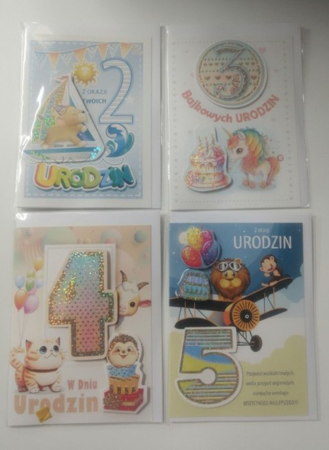 Kartka składana 2-5 LAT B6 Top Graphic (BOGH) Top Graphic