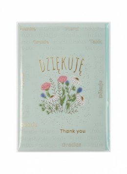 Kartka składana A5 DZIEKUJE BUKIET KWIATÓW A5 Henry (5905701485857) Henry