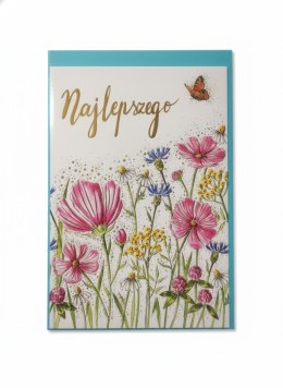 Kartka składana B6 KWIATY POLNE B6 Henry (5908451980559) Henry