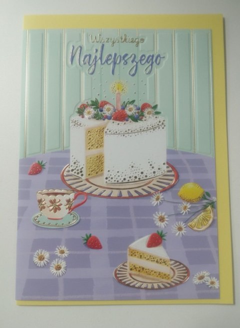Kartka składana B6 B6 TORT NA STOLE Henry (5908451980931) Henry