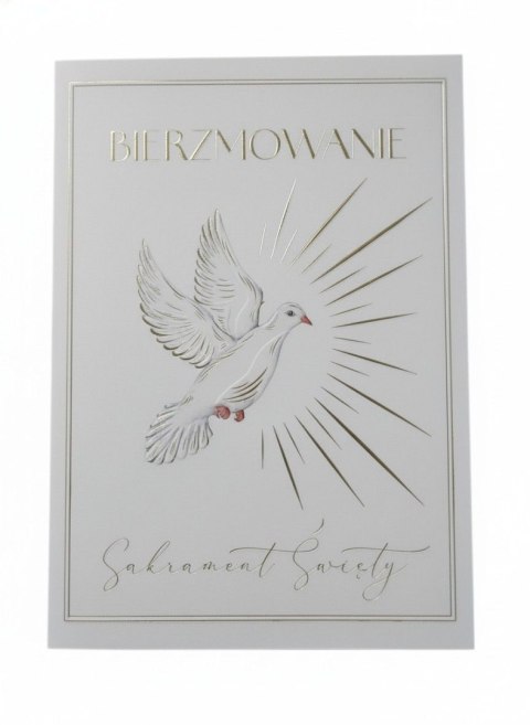 Kartka składana Bierzmowanie gołąb A5 Henry (5905701483259) Henry
