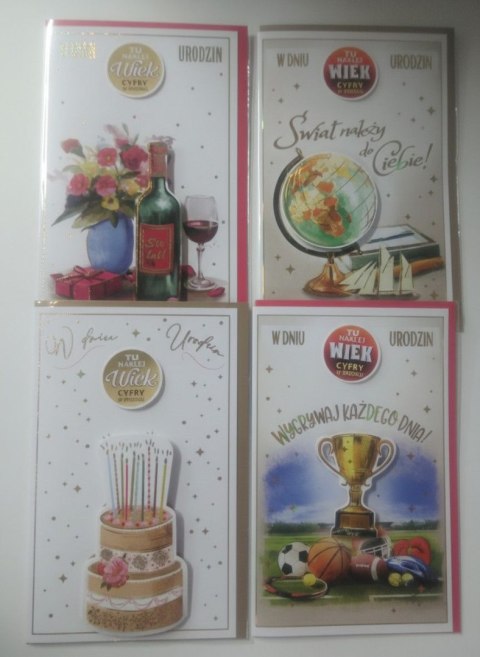 Kartka składana Cyfry CR AB+ Ab Card (5905937482149) Ab Card