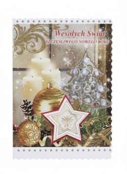 Kartka składana KARNET B6 Z NALEPIANYM ELEMENTEM Swieckie B6 Top Graphic (BNG) Top Graphic