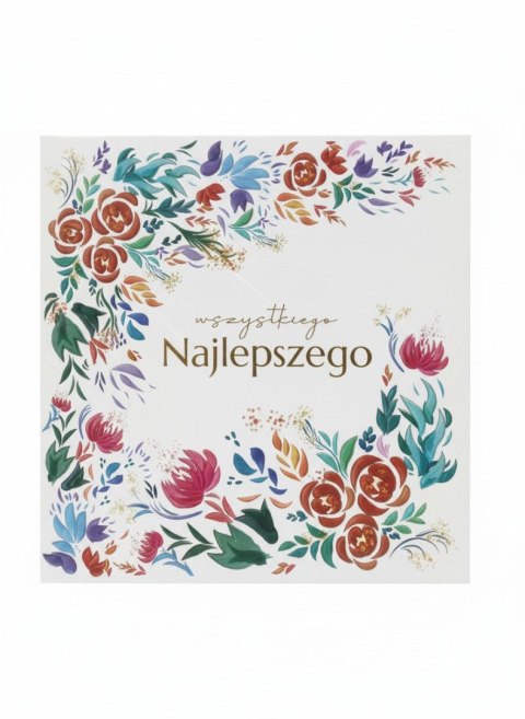 Kartka składana KW RETRO KWIATY kw Henry (5908451980597) Henry