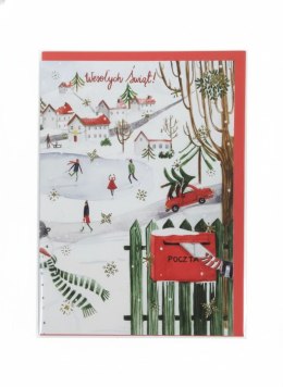 Kartka składana B6 Karnet B6 20 POCZTA Henry (5907465662666) Henry