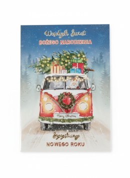 Kartka składana B6 Karnet B6 BN Świąteczny Ogródek Henry (5908451981518) Henry