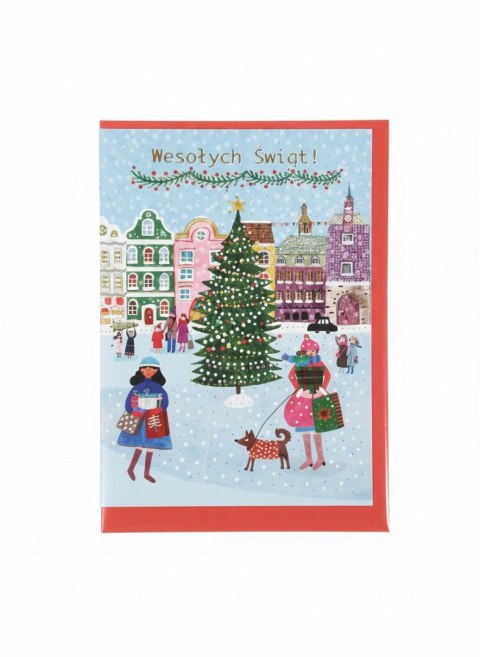 Kartka składana B6 Karnet B6 BN Świątwczne zakupy Henry (5908451981495) Henry