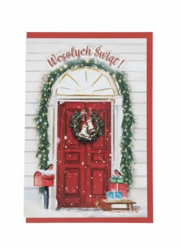 Kartka składana B6 Karnet B6 BN Wianek z łyżwami Henry (5908451981501) Henry