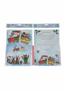 Kartka składana LIST DO MIKOŁAJA mikołąj z prezentami Henry (5908451981792) Henry