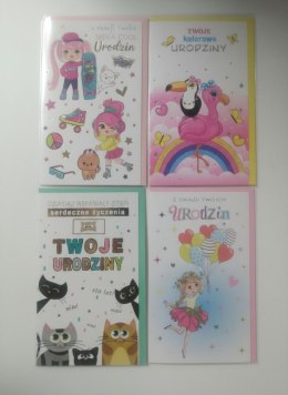 Kartka składana Urzodziny dzieciece B6 Pol-Mak (LOBK_URDZIE) Pol-Mak