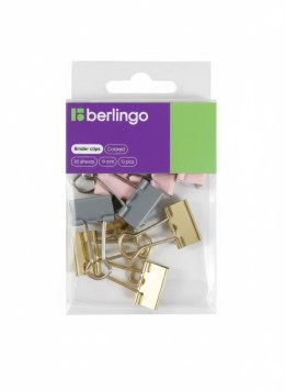 Klipsy do spinania dokumentów metal 10 szt 19mm Berlingo (330194) Berlingo