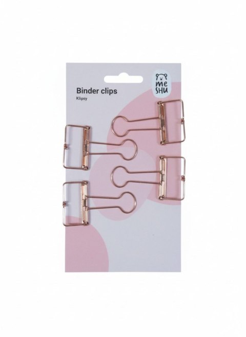 Klipsy do spinania dokumentów metal 4 szt 32mm Berlingo (328211) Berlingo